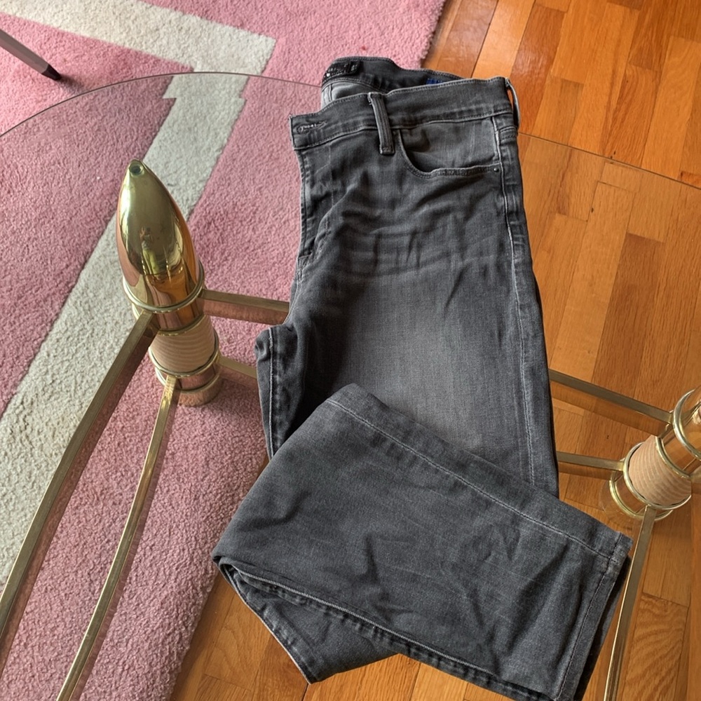 Lucky Brand Gray Skinny Jeans with Distressed Look